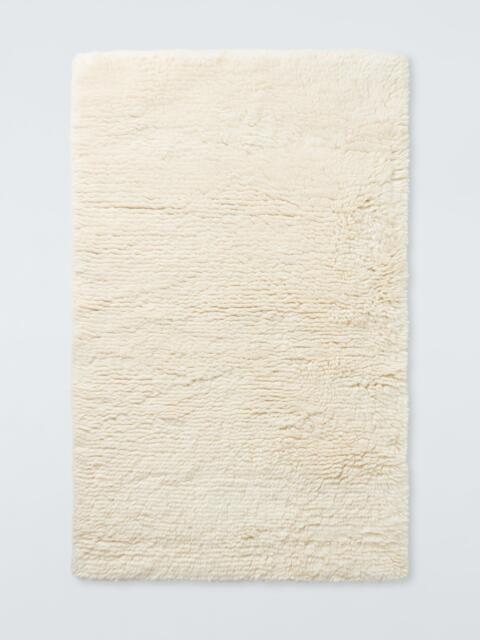 John Lewis Shaggy Pure Wool Rug, Natural - image 1