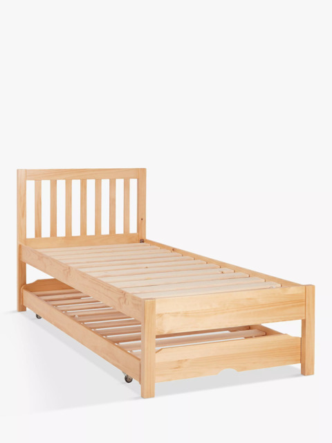 John Lewis ANYDAY Wilton Child Compliant Trundle Guest Bed Frame, Single