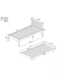 John Lewis ANYDAY Wilton Child Compliant Trundle Guest Bed Frame, Single - thumbnail 5