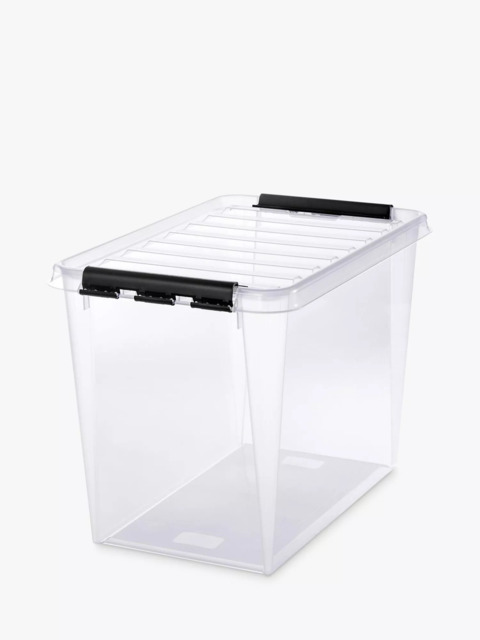 SmartStore Classic Plastic Storage Box with Lid, 66L