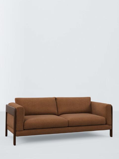 John Lewis Nest Grand 4 Seater Sofa, Dark Leg, Easy Clean Basketweave Chenille Nutmeg - image 1