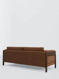 John Lewis Nest Grand 4 Seater Sofa, Dark Leg, Easy Clean Basketweave Chenille Nutmeg - thumbnail 4