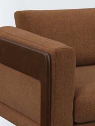 John Lewis Nest Grand 4 Seater Sofa, Dark Leg, Easy Clean Basketweave Chenille Nutmeg - thumbnail 6
