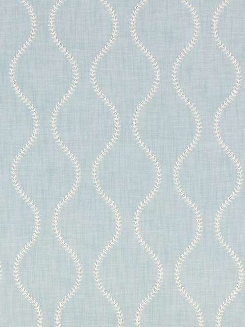 John Lewis Chattis Embroidered Made to Measure Curtains or Roman Blind, Powder Blue - image 1