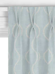 John Lewis Chattis Embroidered Made to Measure Curtains or Roman Blind, Powder Blue - thumbnail 5
