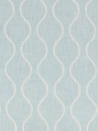 John Lewis Chattis Embroidered Made to Measure Curtains or Roman Blind, Powder Blue - thumbnail 1