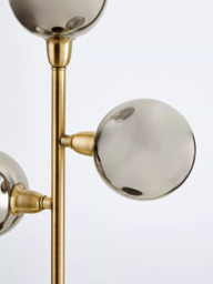 John Lewis Huxley 3 Globe Complete Table Lamp, Black - thumbnail 4