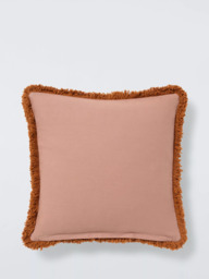 John Lewis Fringed Velvet Cushion - thumbnail 2