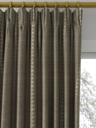 Morris & Co. Bellflowers Made to Measure Curtains or Roman Blind, Charcoal/Olive - thumbnail 2
