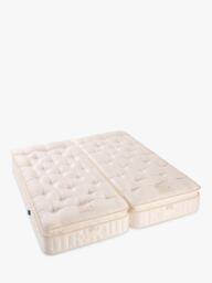 John Lewis British Natural Collection Helmsley Wool Pillowtop 7500 Pocket Spring Zip Link Mattress, Emperor