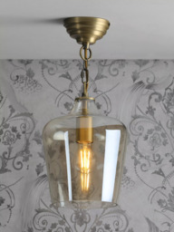 Laura Ashley Ockley Glass Ceiling Light