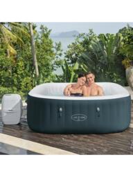 Lay‑Z‑Spa Ibiza AirJet Inflatable Square Smart Hot Tub with Cover, 6 Person - thumbnail 2