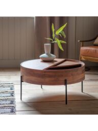 Gallery Direct Rimini Storage Coffee Table, Acacia - thumbnail 1