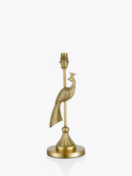 John Lewis + Matthew Williamson Peacock Lamp Base, Gold, H38cm - thumbnail 3