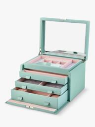 WOLF x Liberty Julia Large Jewellery Box, Sage - thumbnail 3