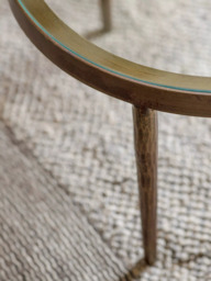 nkuku Jiya Duo Coffee Table, Brass - thumbnail 5