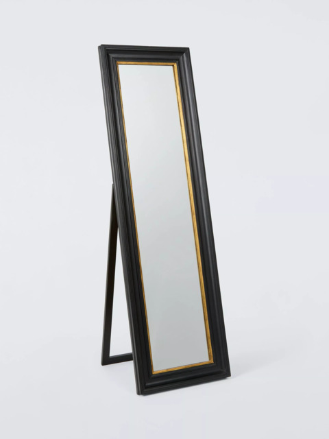 John Lewis Georgian Freestanding Full-Length Cheval Mirror, 170cm, Black/Gold - image 1
