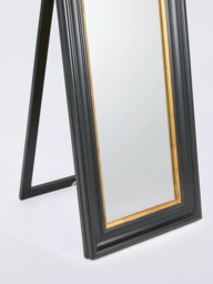 John Lewis Georgian Freestanding Full-Length Cheval Mirror, 170cm, Black/Gold - thumbnail 4