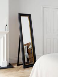 John Lewis Georgian Freestanding Full-Length Cheval Mirror, 170cm, Black/Gold - thumbnail 2