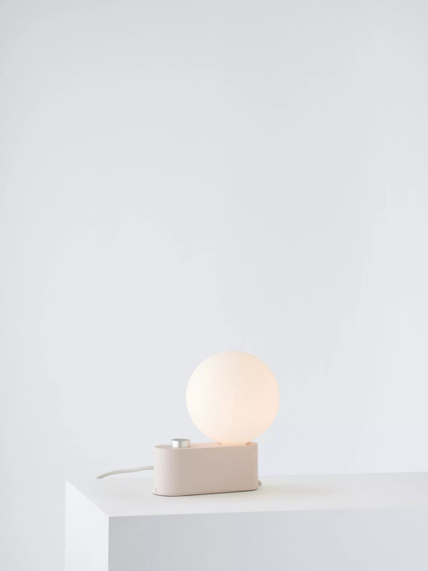 Tala Alumina Table/Wall Lamp with Sphere IV ES LED Dim to Warm Globe Bulb - image 1