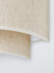John Lewis Vicente Layered Fabric Wall Light, Cream - thumbnail 4