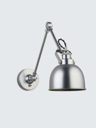 John Lewis Baldwin Reach Wall Light, Silver - thumbnail 3