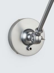 John Lewis Baldwin Reach Wall Light, Silver - thumbnail 5