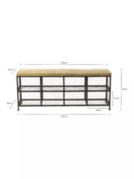 nkuku Hasa Storage Bench - thumbnail 5