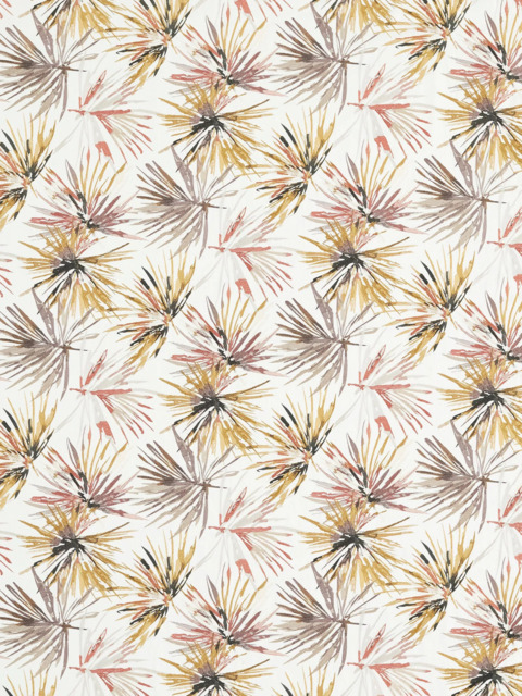 Harlequin Aucuba Made to Measure Curtains or Roman Blind, Paprika/Ochre - image 1