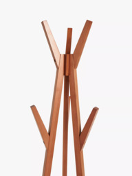John Lewis Poly Rattan and Bamboo Coat Stand, Cherry Wood - thumbnail 3