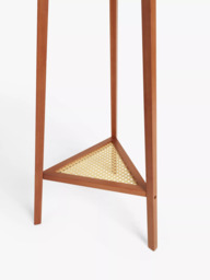 John Lewis Poly Rattan and Bamboo Coat Stand, Cherry Wood - thumbnail 4