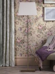 Laura Ashley Bartley Floor Lamp, Antique Brass - thumbnail 3