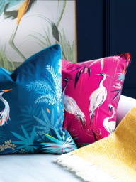 Sara Miller Herons Cushion, Pink - thumbnail 3