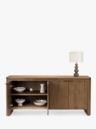 John Lewis Solace Cracked Oak 4 Door Sideboard, Mid Tone - thumbnail 6