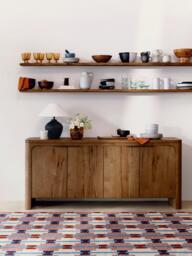 John Lewis Solace Cracked Oak 4 Door Sideboard, Mid Tone - thumbnail 2