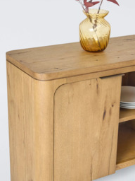 John Lewis Solace Cracked Oak 4 Door Sideboard, Mid Tone - thumbnail 4