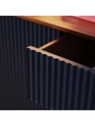 The Conran Shop Pillar Sideboard, Walnut/Navy - thumbnail 4