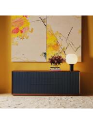 The Conran Shop Pillar Sideboard, Walnut/Navy - thumbnail 2
