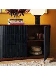 The Conran Shop Pillar Sideboard, Walnut/Navy - thumbnail 5