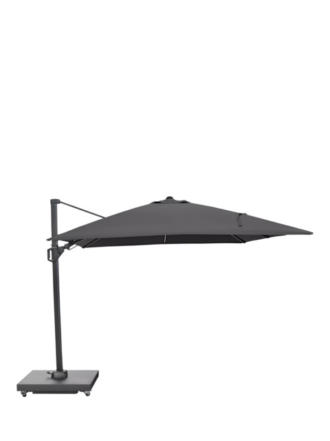 Pacific Glow Challenger T2 Square LED Light Parasol & Base with Cover, 3m - image 1