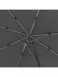 Pacific Glow Challenger T2 Square LED Light Parasol & Base with Cover, 3m - thumbnail 4