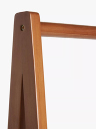 John Lewis Poly Rattan and Bamboo Clothes Rail, Cherry Wood - thumbnail 6