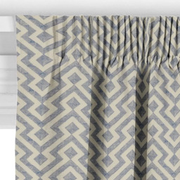 John Lewis Meeko Made to Measure Curtains or Roman Blind, Indian Blue - thumbnail 3
