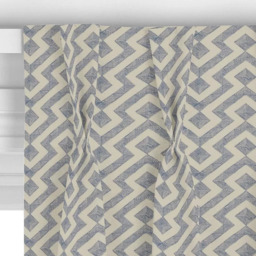 John Lewis Meeko Made to Measure Curtains or Roman Blind, Indian Blue - thumbnail 5