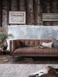 At the Helm Grace Grand 4 Seater Leather Sofa - thumbnail 3