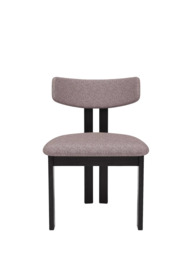 John Lewis Aksel Dining Chair, Black Leg, Everest Shale - thumbnail 4