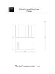 John Lewis Ada Full Depth Upholstered Headboard, Double - thumbnail 4