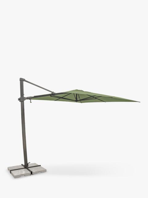 KETTLER Luna Aluminium Cantilever Square Parasol & Base, 3m - image 1