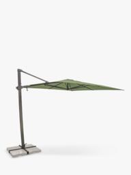 KETTLER Luna Aluminium Cantilever Square Parasol & Base, 3m - thumbnail 1