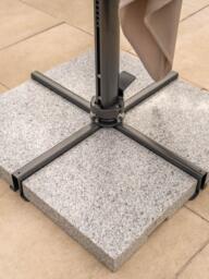 KETTLER Luna Aluminium Cantilever Square Parasol & Base, 3m - thumbnail 4